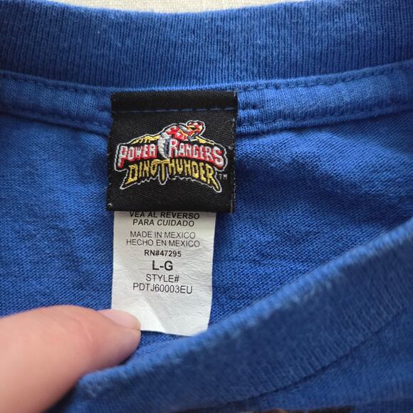 Y2k Power Rangers Dino Thunder Long Sleeve kids 7/8 - Picture 3 of 6